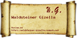 Waldsteiner Gizella névjegykártya